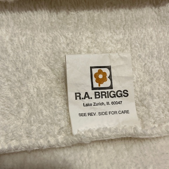 R.A. Briggs VTG White Towel Set of 3 Cat Face Print read description. - Picture 6 of 12